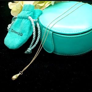 Tiffany & Co Elsa Peretti small teardrop necklace.